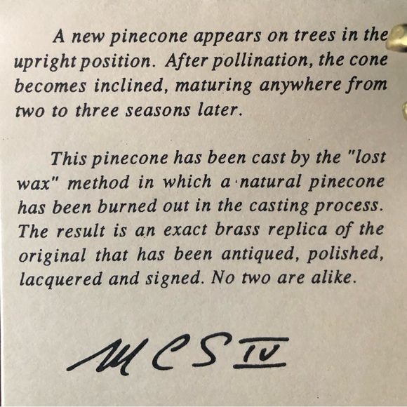 A real pinecone made from bronze using “lost wax” casting process - Picture 7 of 14
